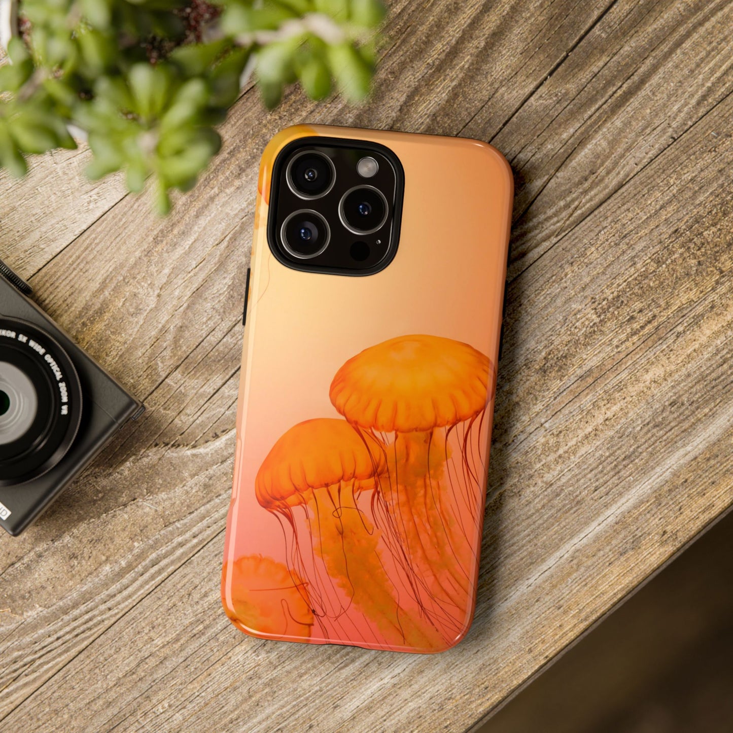 iPhone 16 series phone Case - Tough Cases with Stunning orange Design