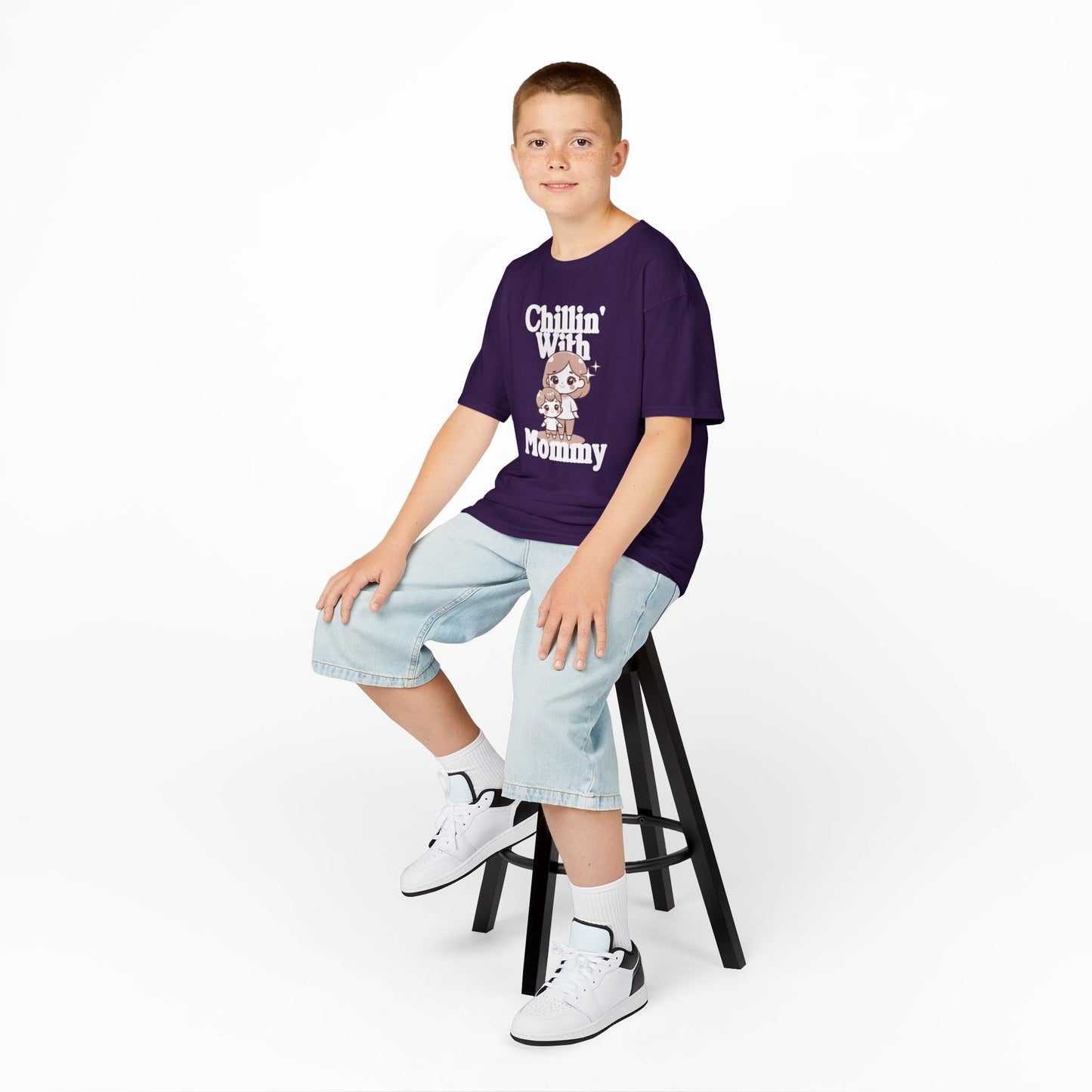 Kids Cotton T Shirt - Chilling with mommy