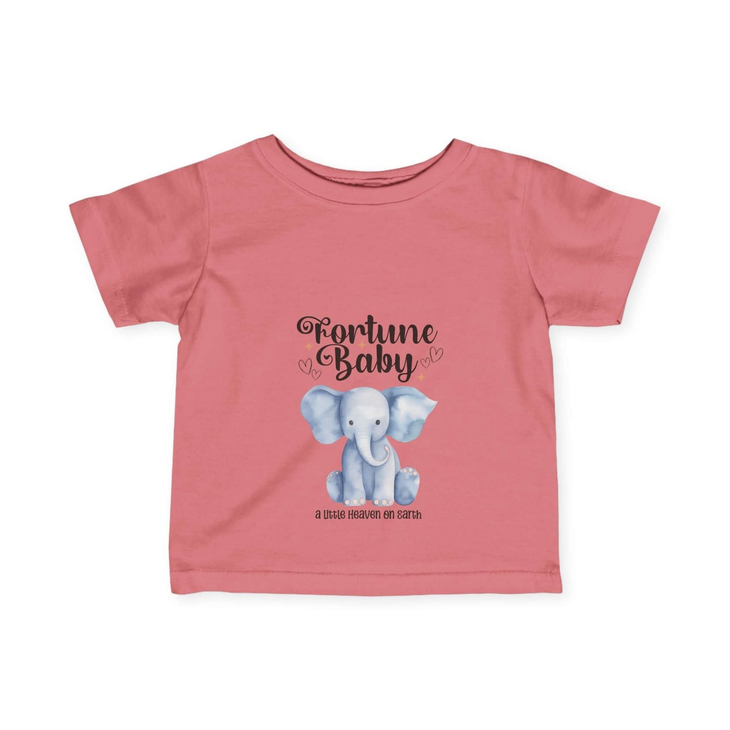 Baby Infant/Toddler Fine Jersey Tee - Adorable Elephant Design for Newborns/Kids