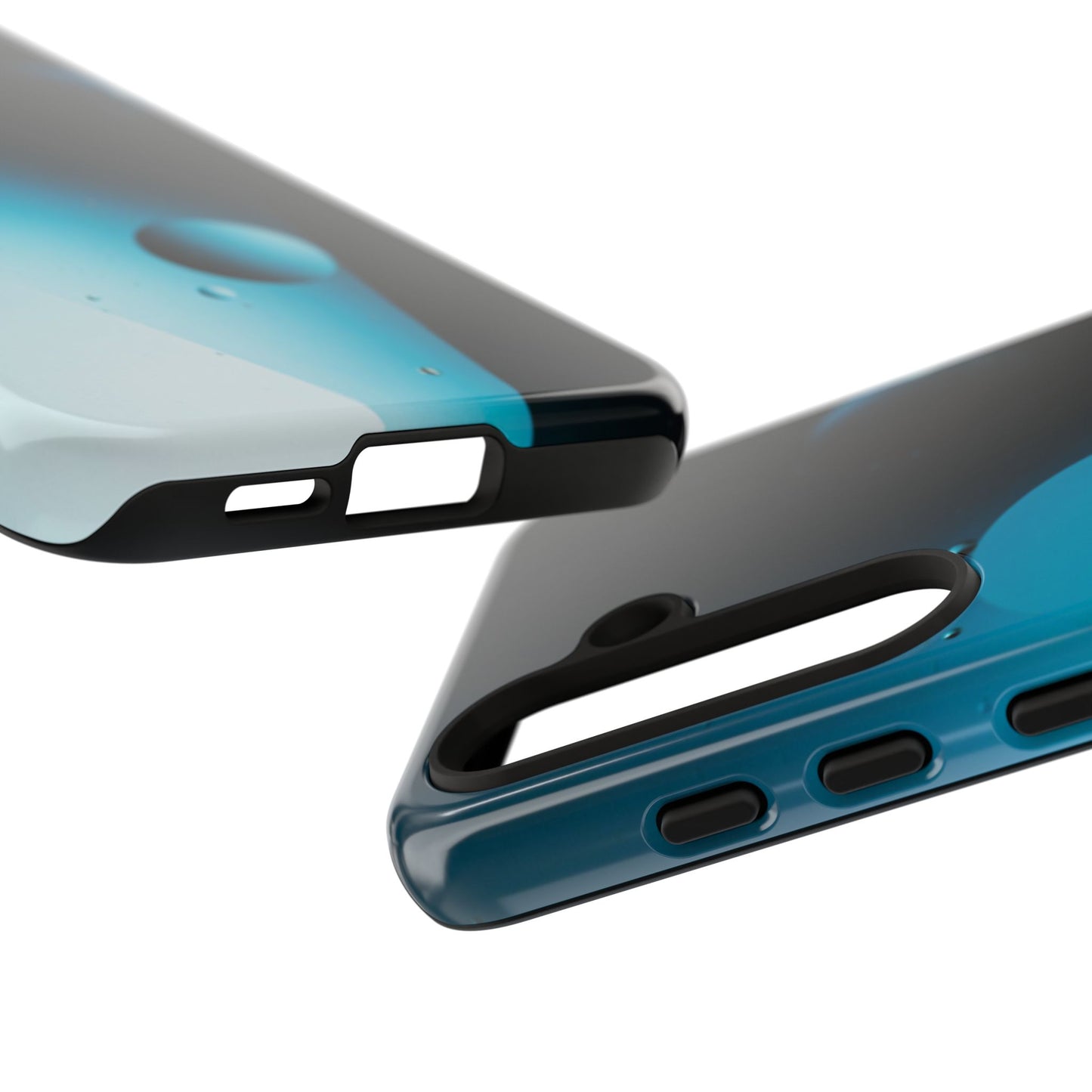 Samsung S24 series Tough Phone Cases - Blue bubbles