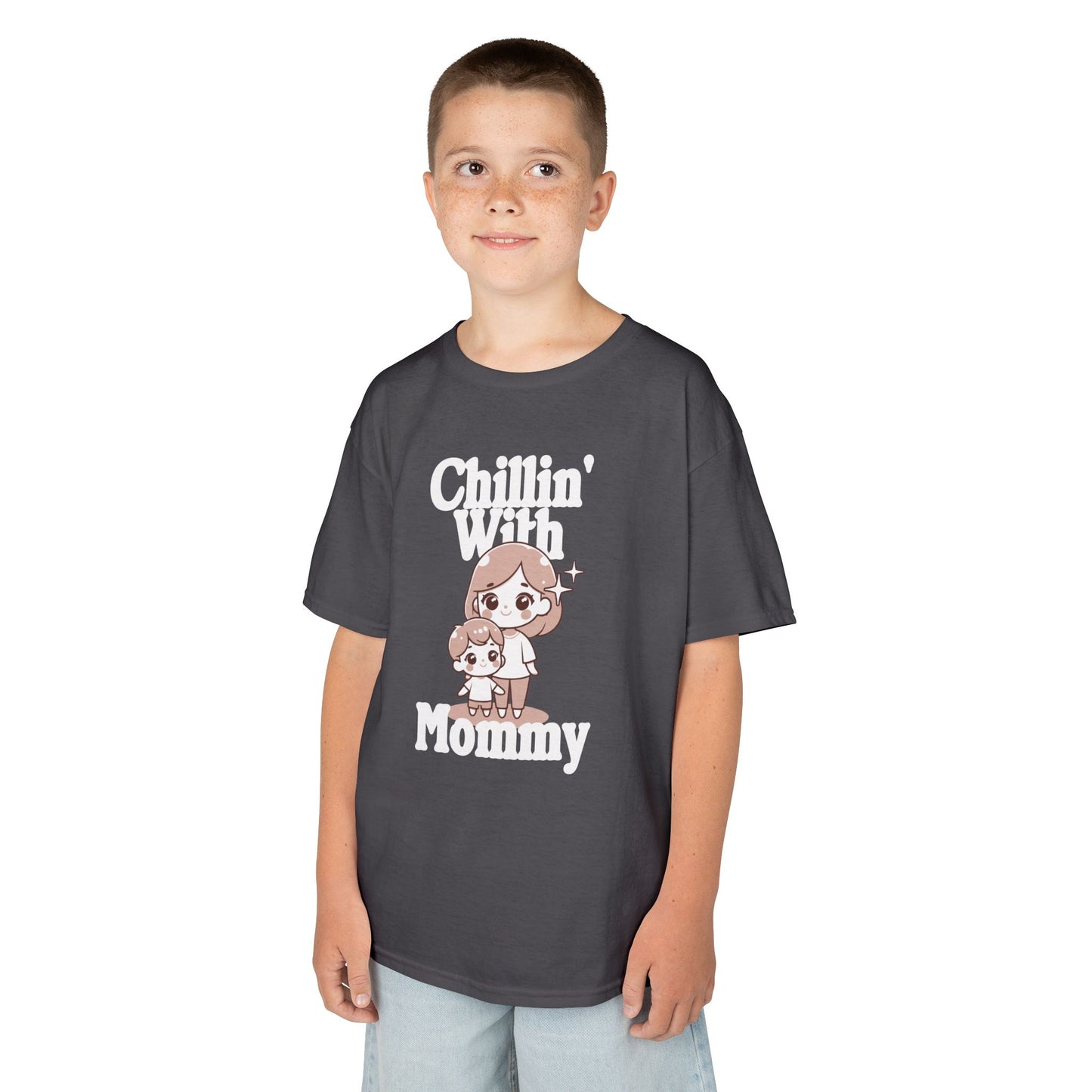 Kids Cotton T Shirt - Chilling with mommy