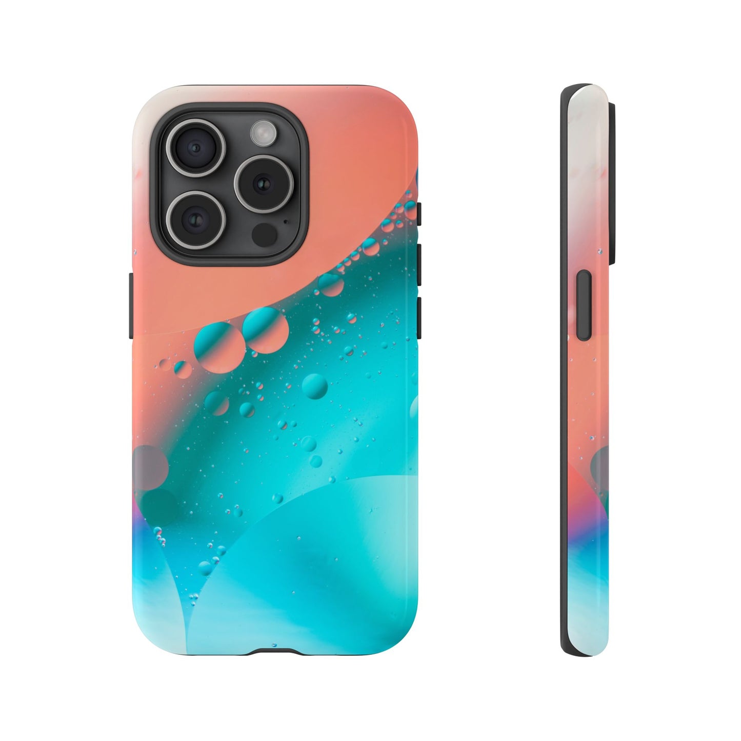 IPhone 15 series Tough Phone Case - Bubble Design for Stylish Protection