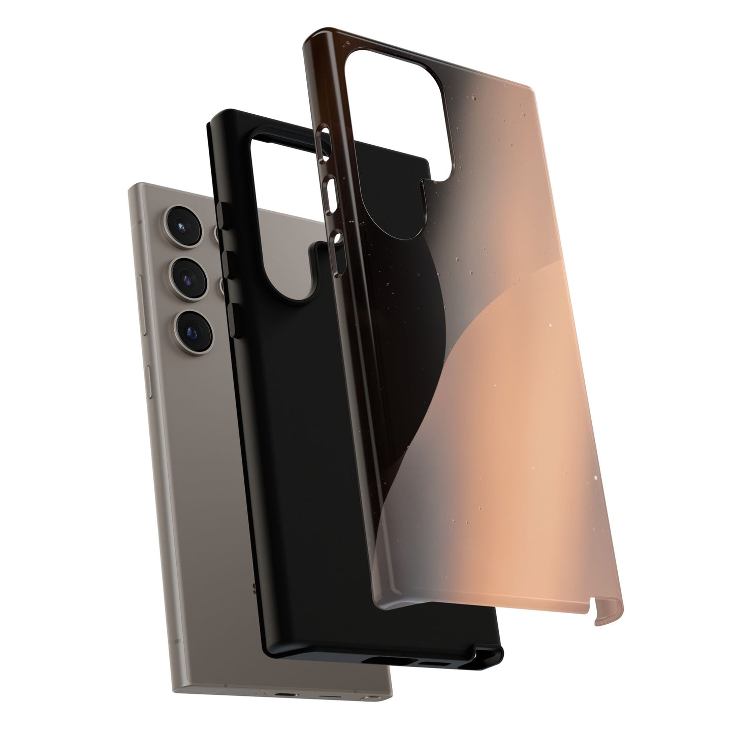 Samsung S24 series Tough Phone Cases - Elegant Pink black