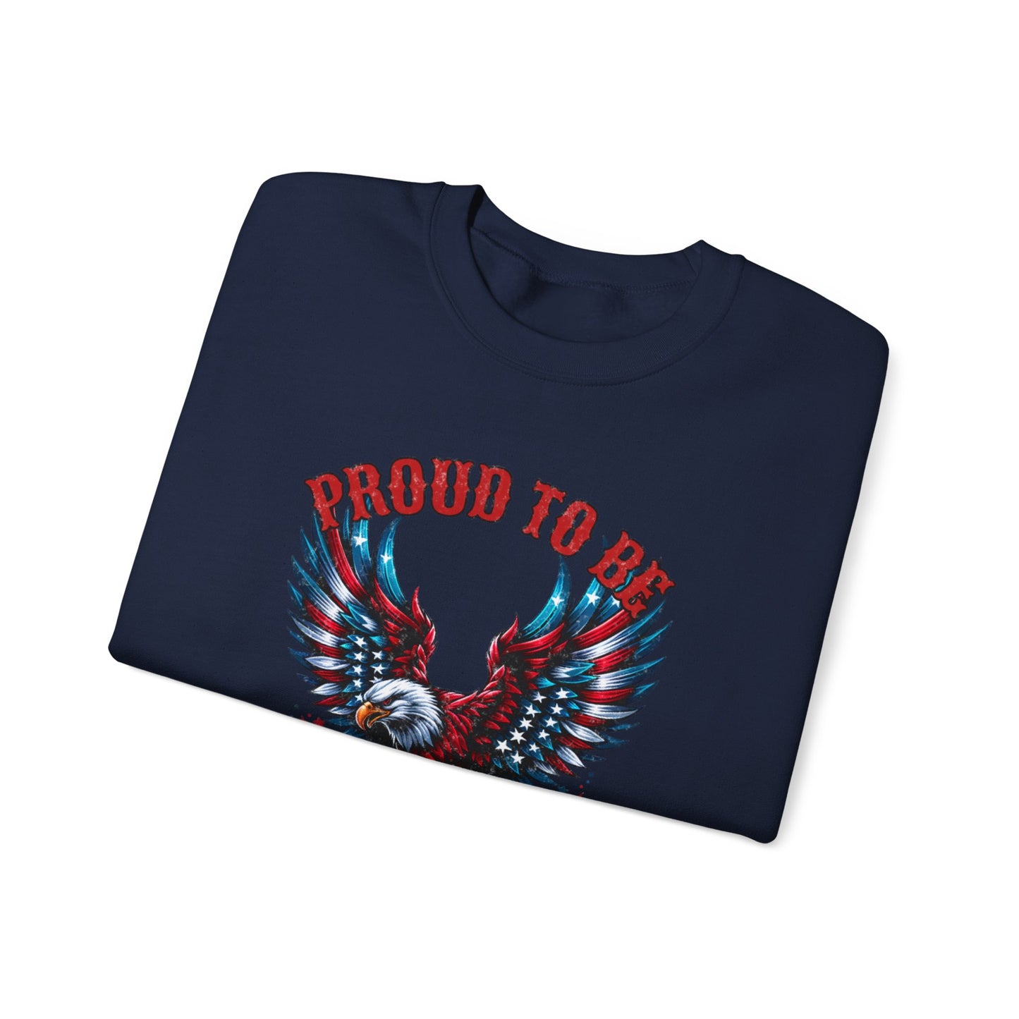 Proud American -Unisex Crewneck Sweatshirt -
