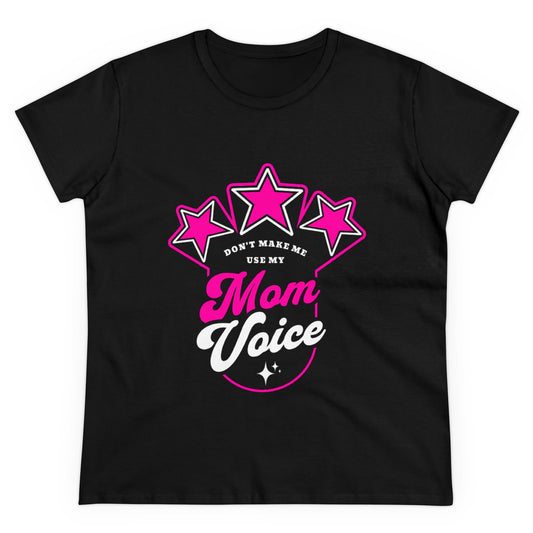 Mom Voice Women's Midweight Cotton Tee - Perfect for Mother