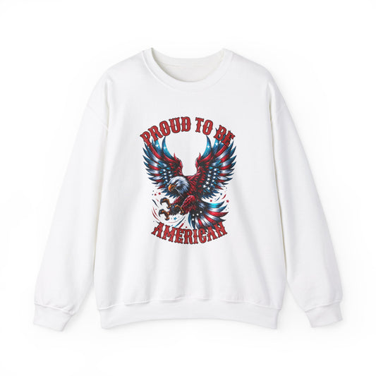 Proud American -Unisex Crewneck Sweatshirt -