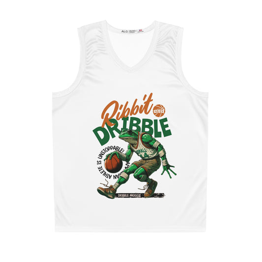 Ribbit dribble  Basketball white  Jersey - Fun Sportswear