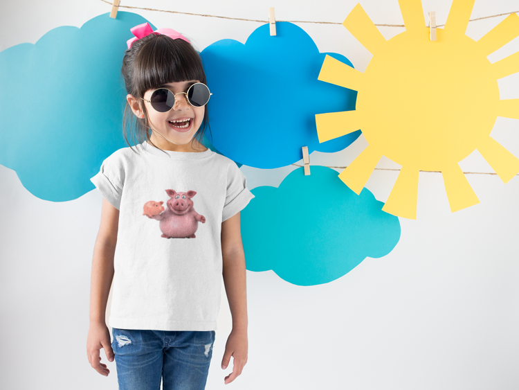 Cute Piggy Kids Tee - Fun & Playful Cotton T-Shirt