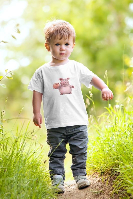 Cute Piggy Kids Tee - Fun & Playful Cotton T-Shirt