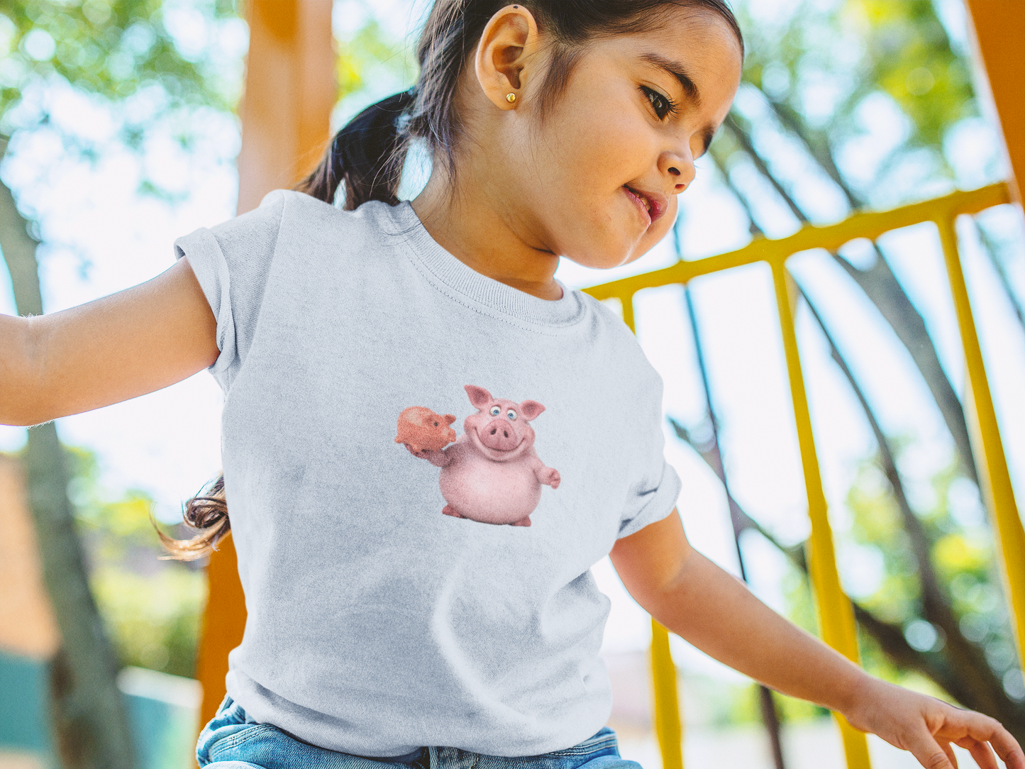 Cute Piggy Kids Tee - Fun & Playful Cotton T-Shirt