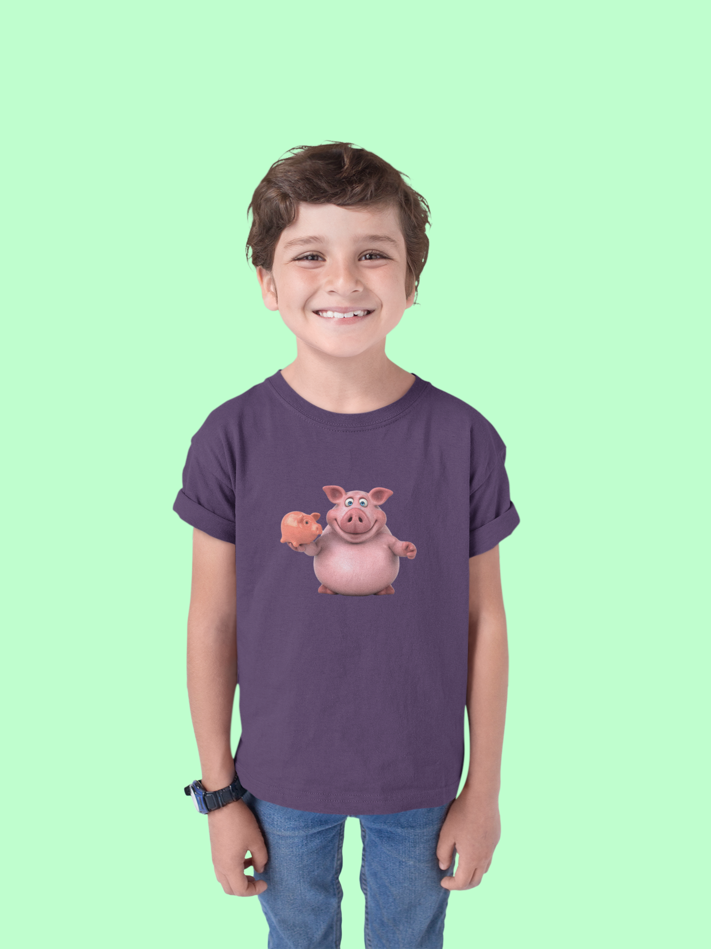 Cute Piggy Kids Tee - Fun & Playful Cotton T-Shirt