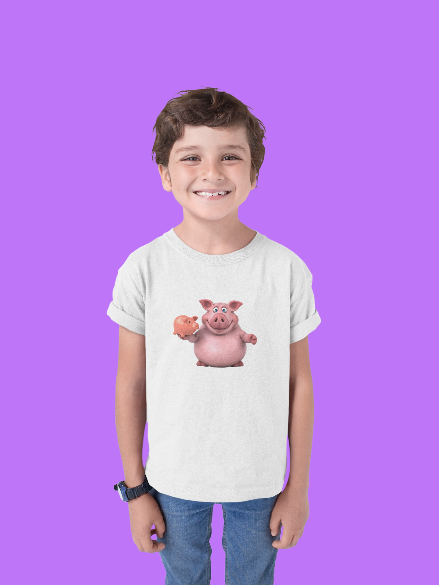 Cute Piggy Kids Tee - Fun & Playful Cotton T-Shirt