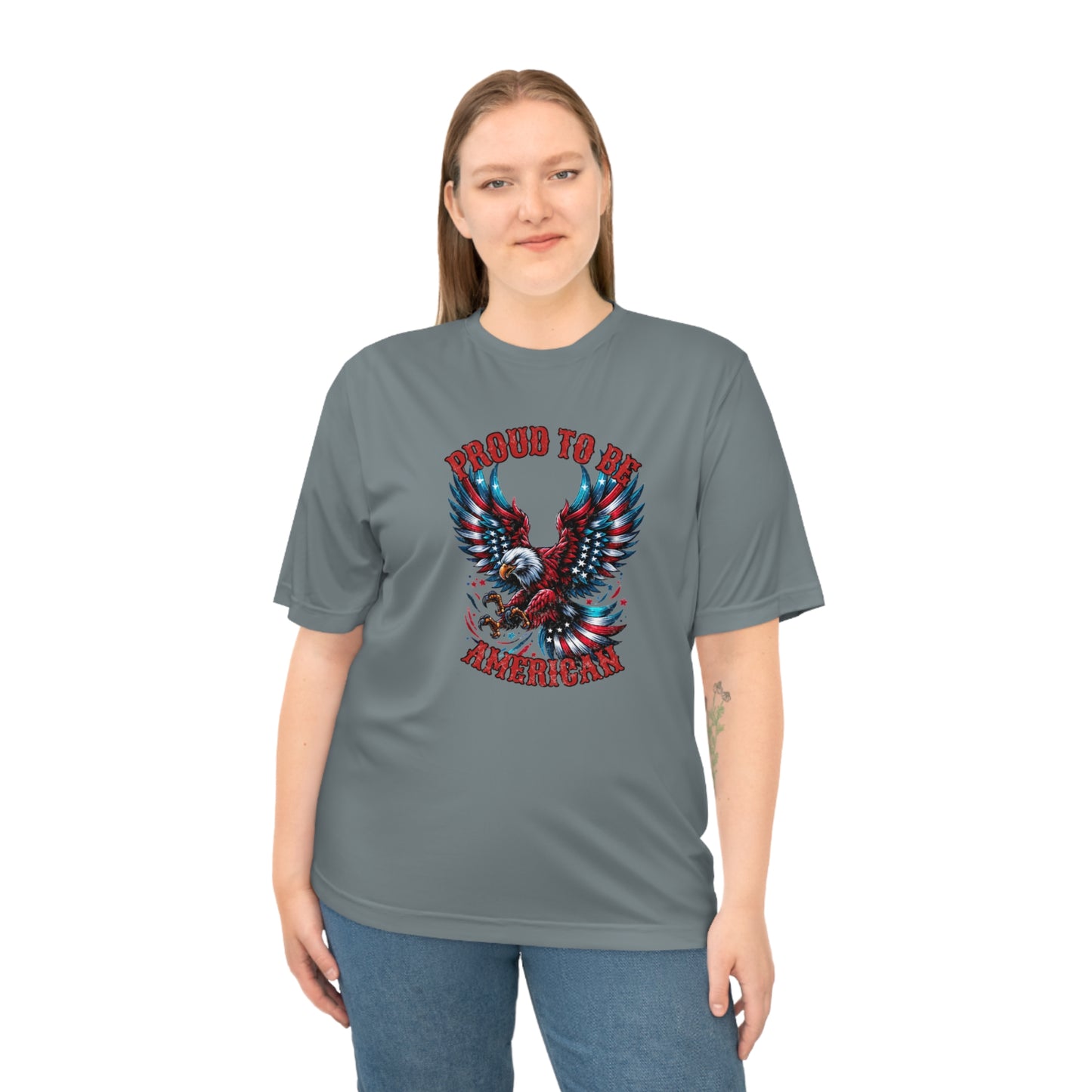 Proud American -UnisexT-Shirt for Sports Lovers